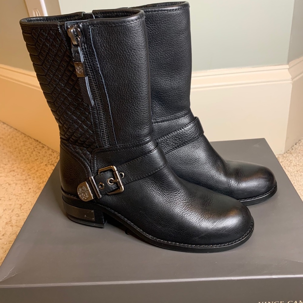 Vince Camuto Black mid calf boots